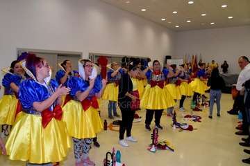 Visita de apyo a los grupos murgueros de Telde (Foto Francisco Javier Santana)